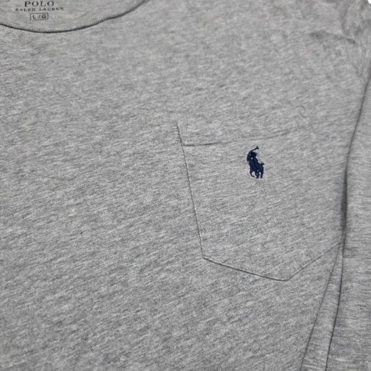 Playera Manga Larga Ralph Lauren Grande L Gris