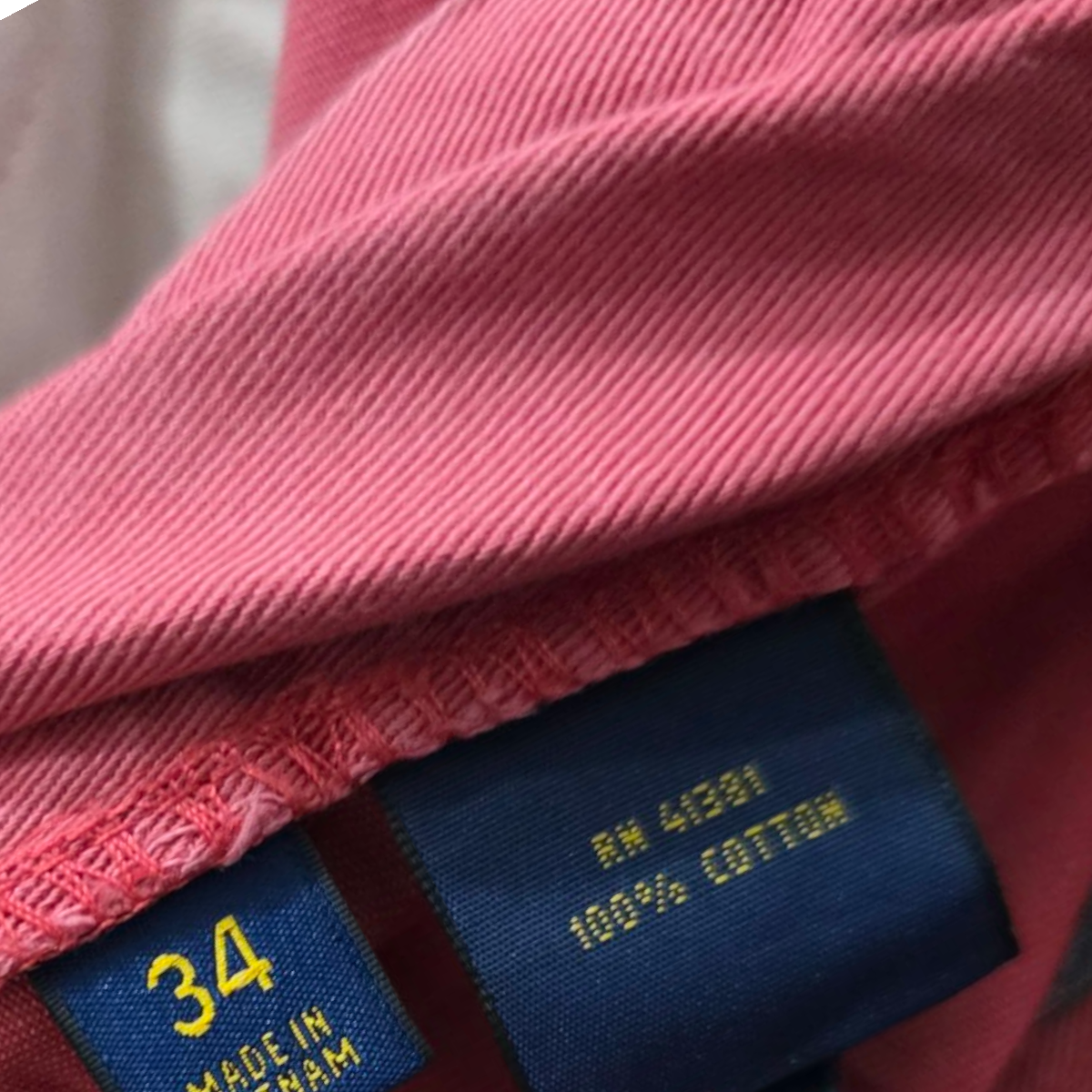Bermuda Ralph Lauren Talla 34 Coral Deslavado