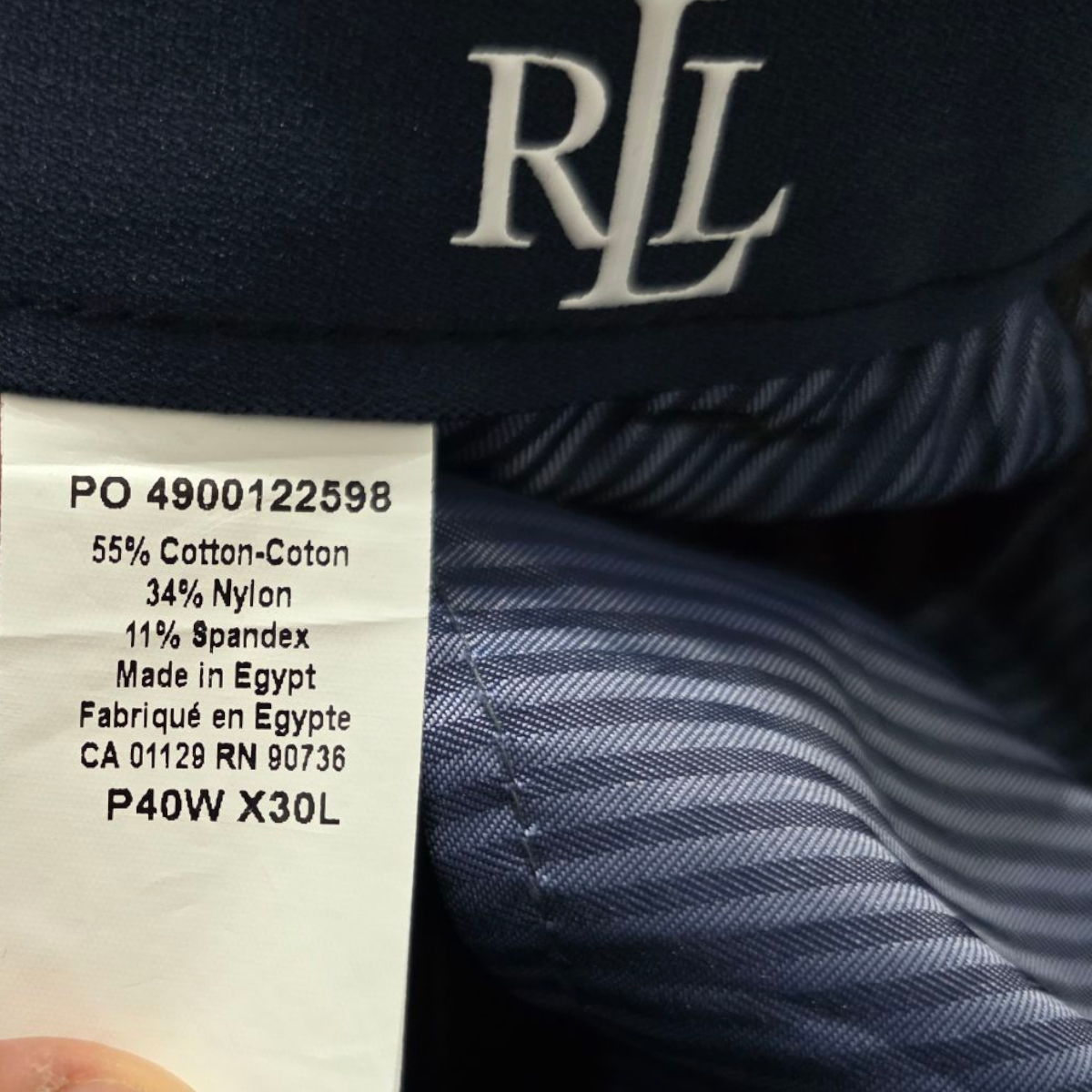 Pantalon Slimfit Ralph Lauren 40x30 Vino