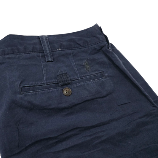 Pantalon Recto Ralph Lauren 38x30 Pony Azul