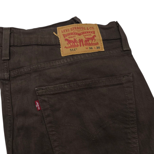 Pantalone Slimfit Recto Levis 511 36x30 Cafe