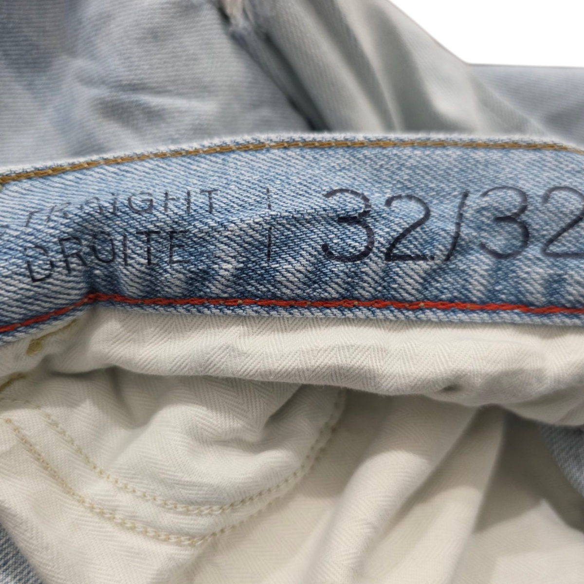 Pantalon Recto Tommy Hilfiger 32x32 Azul Claro