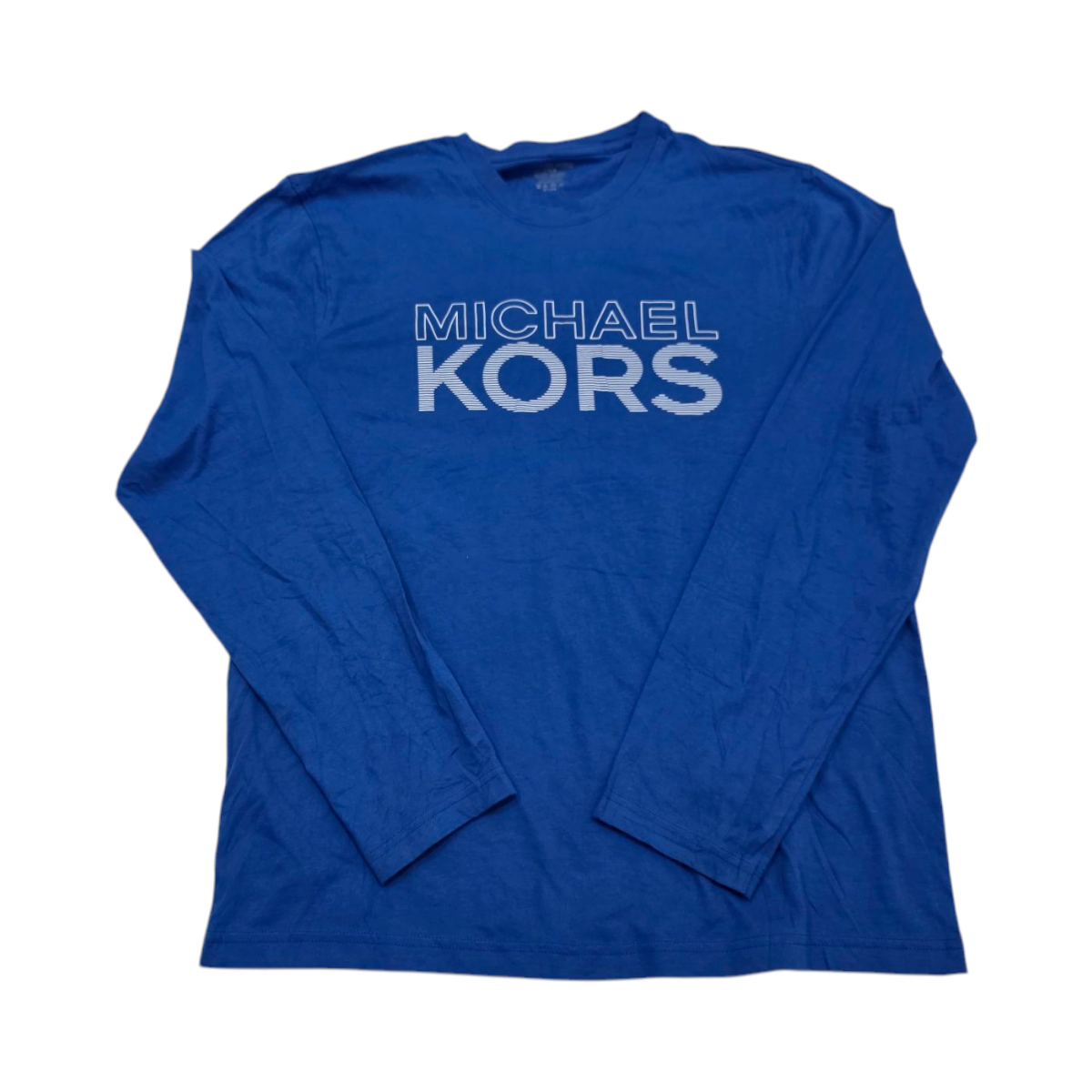 Playera Manga Larga Michael Kors Grande L Azul