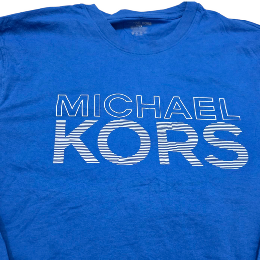 Playera Manga Larga Michael Kors Grande L Azul