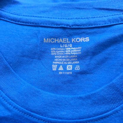 Playera Manga Larga Michael Kors Grande L Azul
