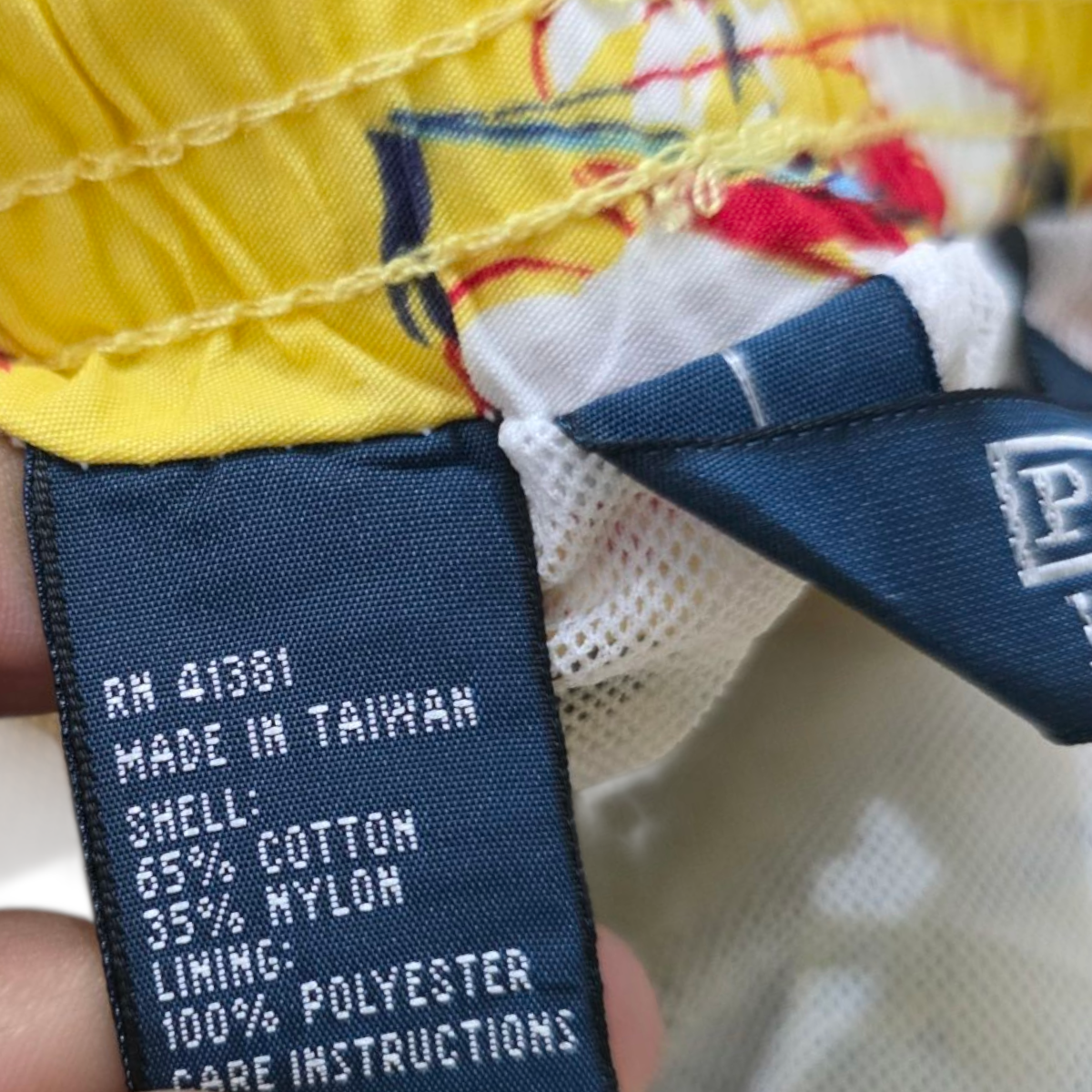 Bermuda Bañador Ralph Lauren Mediana M Amarillo Figuras