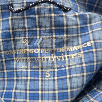 Camisa Vineyard Vines Performance Chico S Azul Cuadro