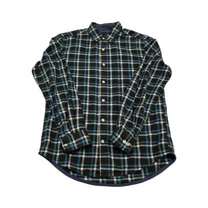 Camisa Tommy Hilfiger Chico S Verde Cuadros Custom Fit