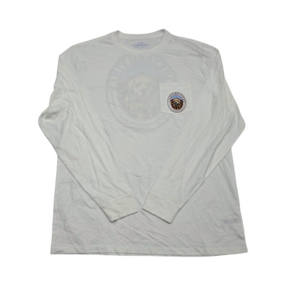 Playera Manga Larga Vineyard Vines Grande L Blanco Perro