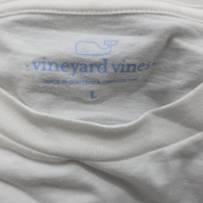 Playera Manga Larga Vineyard Vines Grande L Blanco Perro