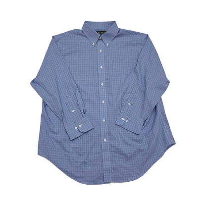 Camisa Ralph Lauren Xgrande 17 1/2 32-33 Cuadro Azul