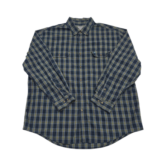 Camisa Carhartt 2xl Cuadro Azul Y Verde