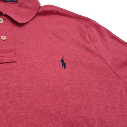 Playera Polo Ralph Lauren 2xl Coral Pony Azul