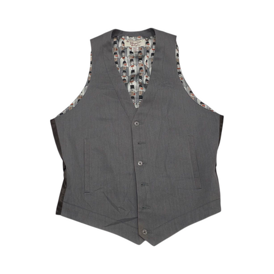Chaleco Penguin Chico S Gris Y Cafe