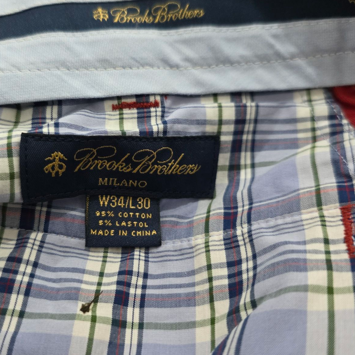 Pantalon Brooks Brothers 34x30 Milano Rojo