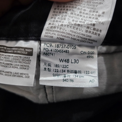 Pantalon Levis 541 48x30 Negro Deslavado