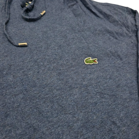 Playera Lacoste Xgrande Xl Azul Con Gorro