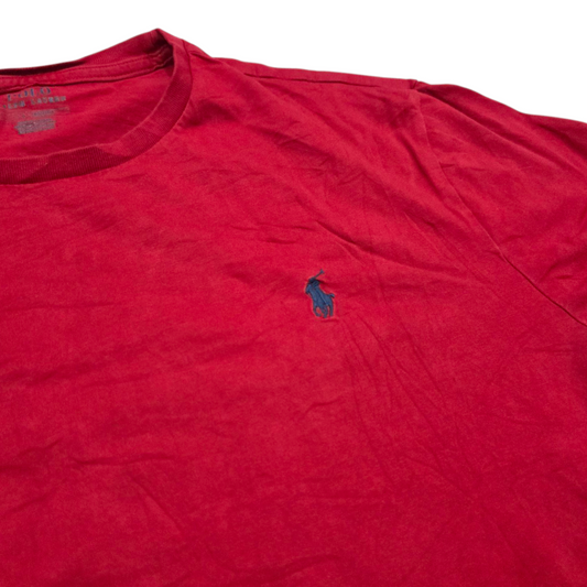 Playera Ralph Lauren Grande L Rojo Pony Azul