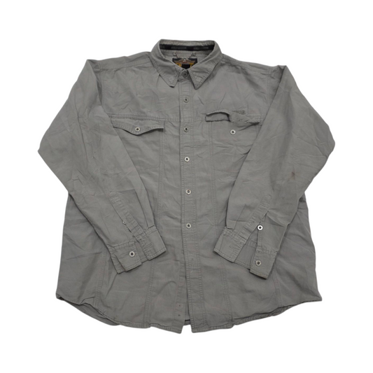 Camisa Harley Davidson Grande L Gri