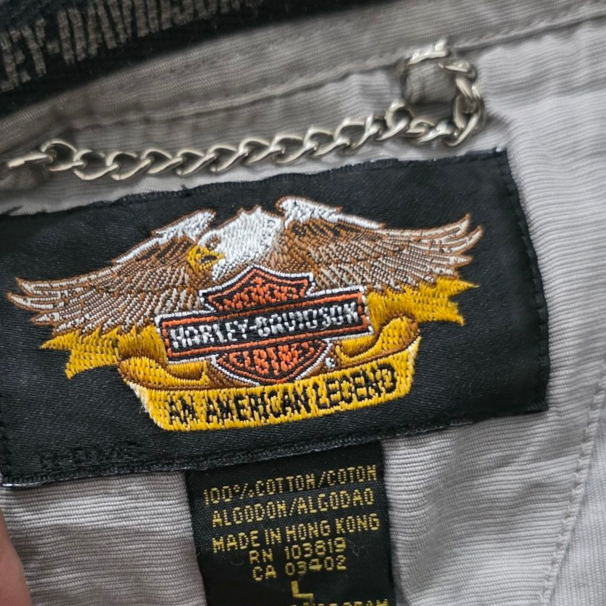 Camisa Harley Davidson Grande L Gri