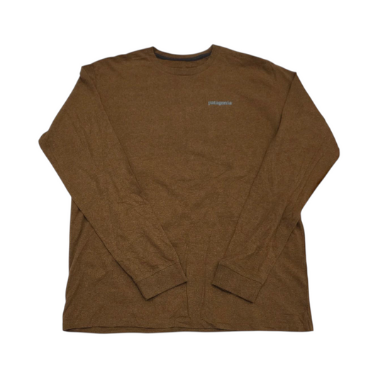 Playera Manga Larga Patagonia Grande L Cafe Regular Fit