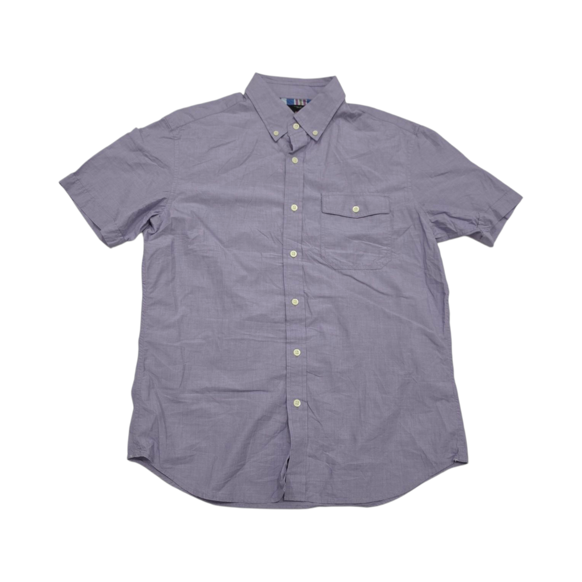 Camisa Manga Corta Banana Republic Mediana M Lavanda