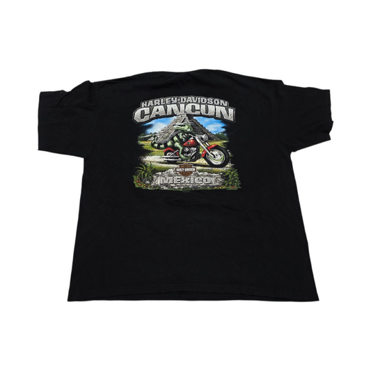 Playera Harley Davidson Cancun 2xl Negro