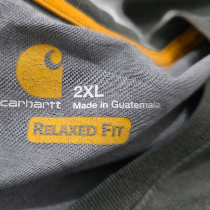 Playera Relaxed Fit Carhartt 2xl Gris Oscuro