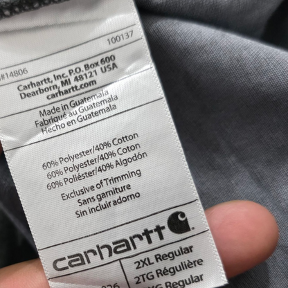 Playera Relaxed Fit Carhartt 2xl Gris Oscuro