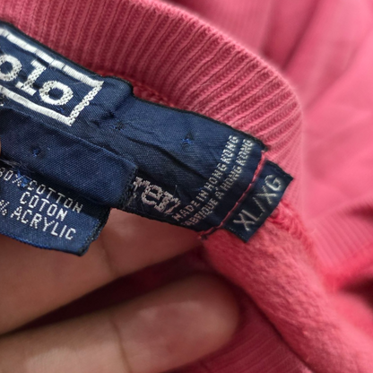 Sudadera Ralph Lauren Xgrande Xl Coral Deslavado