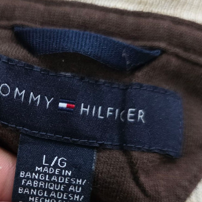 Playera Manga Larga Tommy Hilfiger Grande L Cafe
