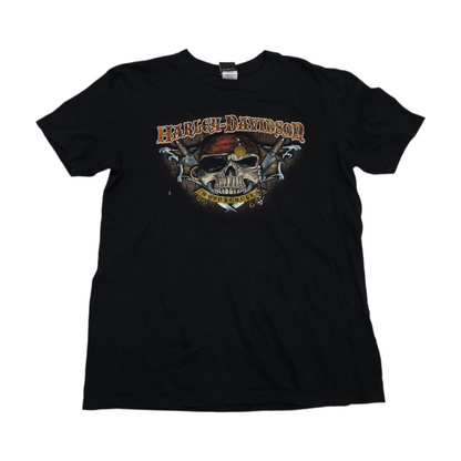 Playera Grand Cayman Harley Davidson Grande L Negro