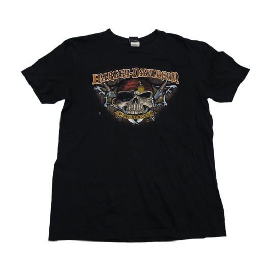 Playera Grand Cayman Harley Davidson Grande L Negro