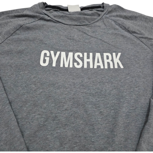 Playera Manga Larga Gymshark Grande L Gris