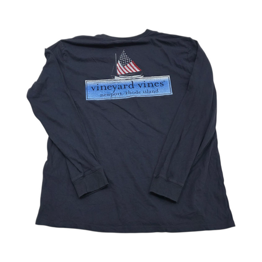 Playera Vineyard Vines Grande L Azul Deslavado