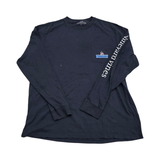 Playera Vineyard Vines Grande L Azul Deslavado