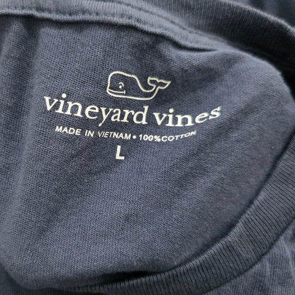 Playera Vineyard Vines Grande L Azul Deslavado