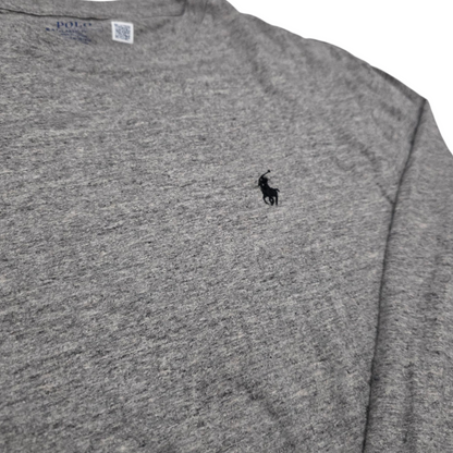 Playera Manga Larga Ralph Lauren Mediana M Gris