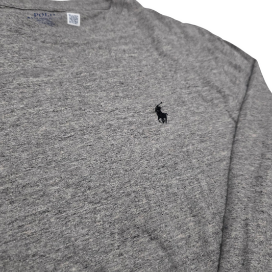 Playera Manga Larga Ralph Lauren Mediana M Gris