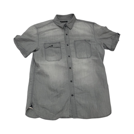 Camisa Manga Corta Camden Fit Banana Republic Mediana M Gris