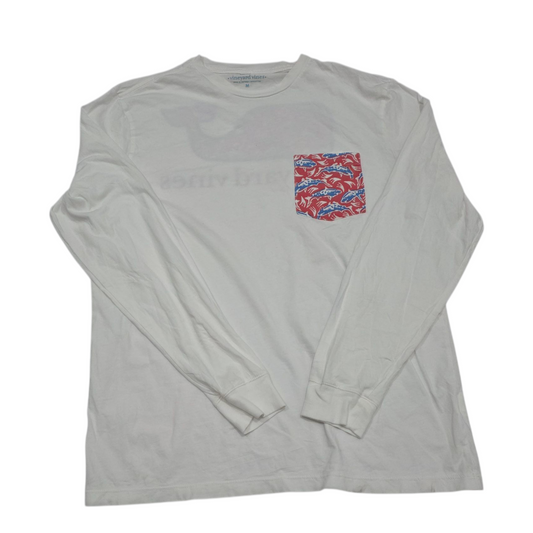 Playera Manga Larga Vineyard Vines Mediana M Blanco