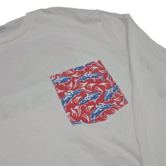 Playera Manga Larga Vineyard Vines Mediana M Blanco