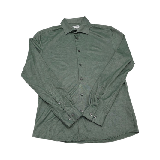 Camisa Slim Fit Calvin Klein Chico S Verde