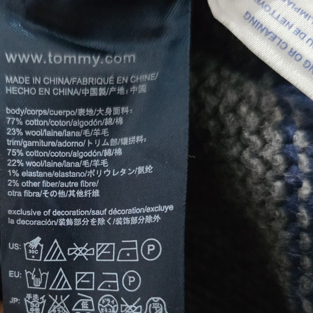 Sueter Tommy Hilfiger Luxury Blend Xchico Xs Gris