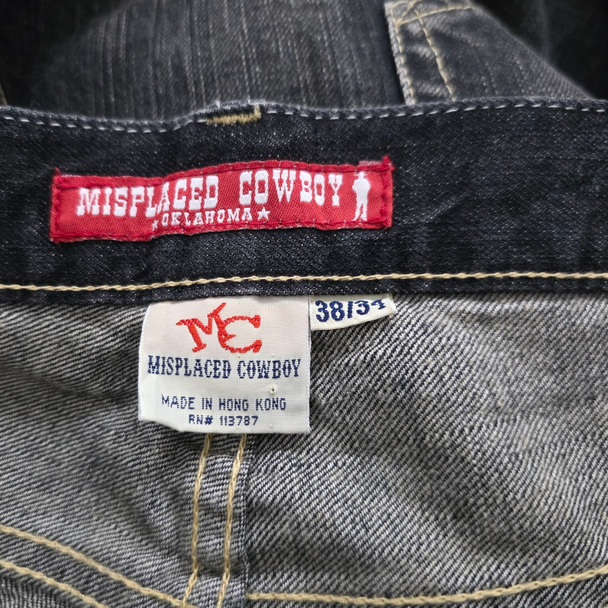 Pantalon Misplaced Cowboy 38 Negro