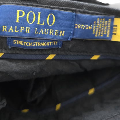 Pantalon Casual Ralph Lauren 38 X 36 Negro Pony Negro