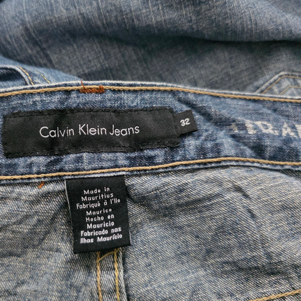 Pantalon Recto Calvin Klein 32 Azul