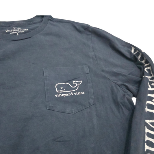 Playera Manga Larga Vineyard Vines Chico S Azul