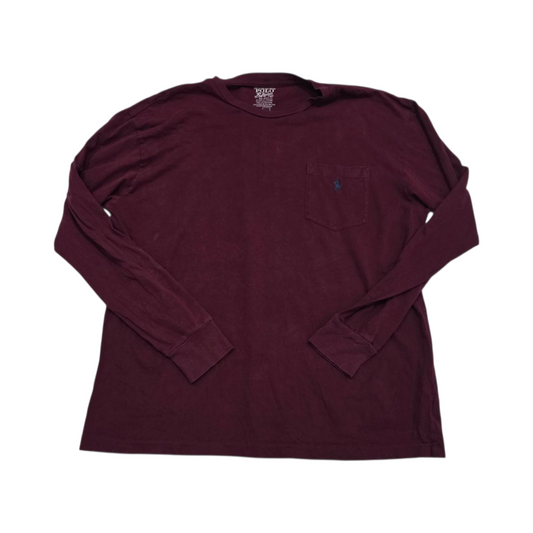 Playera Manga Larga Ralph Lauren Mediana M Vino
