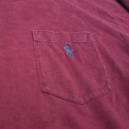 Playera Manga Larga Ralph Lauren Mediana M Vino